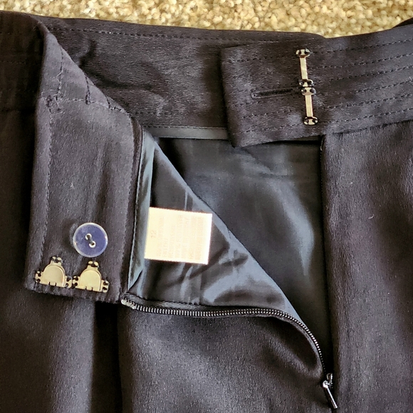 VTG Dana Buchman Classic Silk pencil skirt Size 12 Color black - Picture 7 of 10